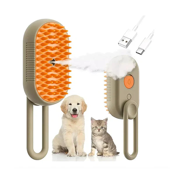 Pet Shine - Cepillo Con Vapor Para Mascotas