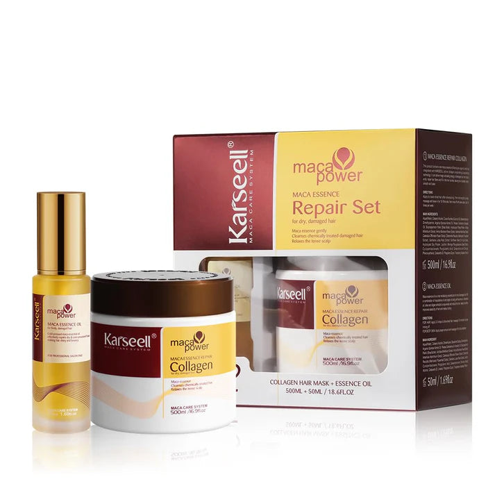 KIT MASCARA Y ACEITE CAPILAR KARSEELL (ORIGINAL)