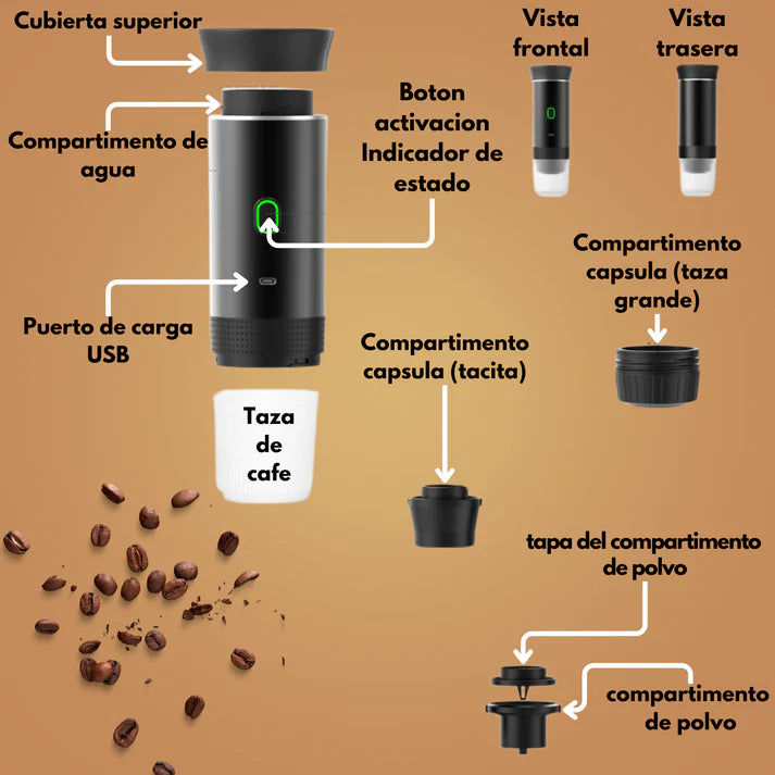 Cafetera Portátil 3 en 1