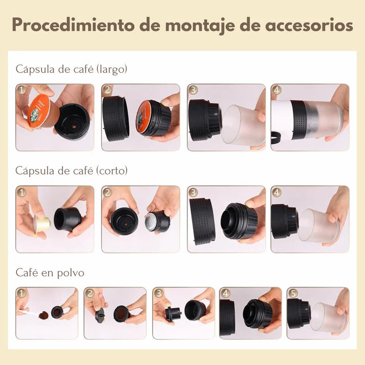 Cafetera Portátil 3 en 1