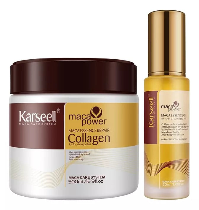 KIT MASCARA Y ACEITE CAPILAR KARSEELL (ORIGINAL)
